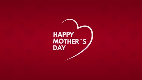 Feliz-Día-De-La-Madre-Deseos-De-Corazón-Rojo-Y-Mensaje-De-Tarjeta-De-Felicitación-Para-Mamá